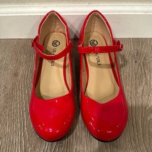 Red Patent Leather Mary Jane’s